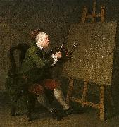 Self Portrait at the Easel